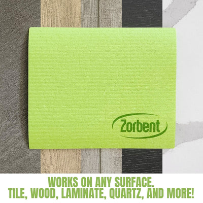 Zorbent® Towel 6pk - Green | Reusable and Compostable