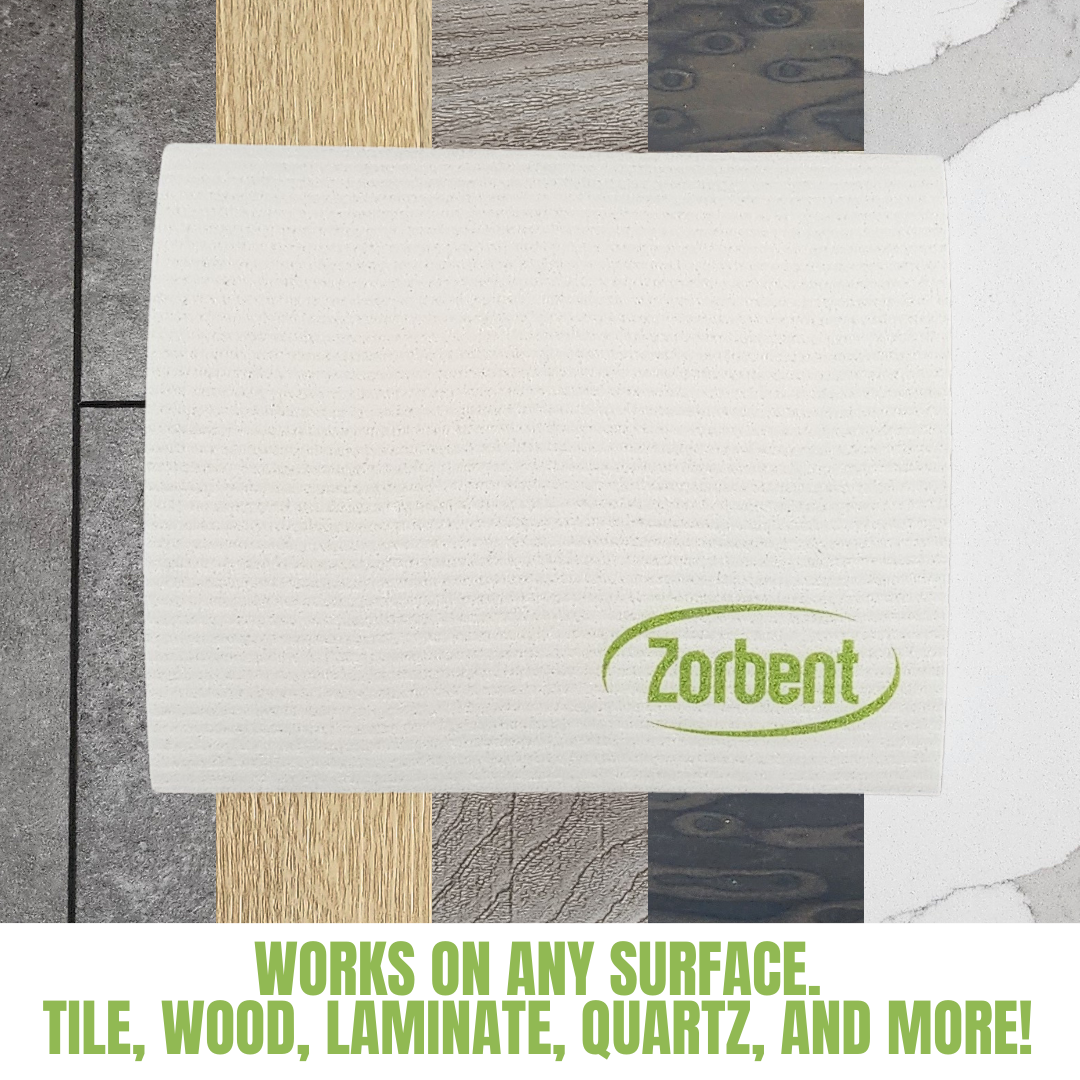 Zorbent® Towel 6pk - Natural | Reusable and Compostable