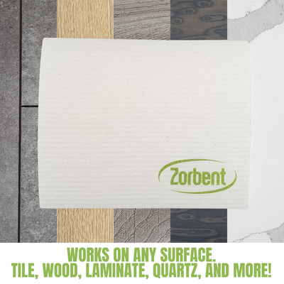 Zorbent® Towel 6pk - Natural | Reusable and Compostable