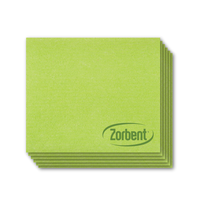 Zorbent® Towel 6pk - Green | Reusable and Compostable