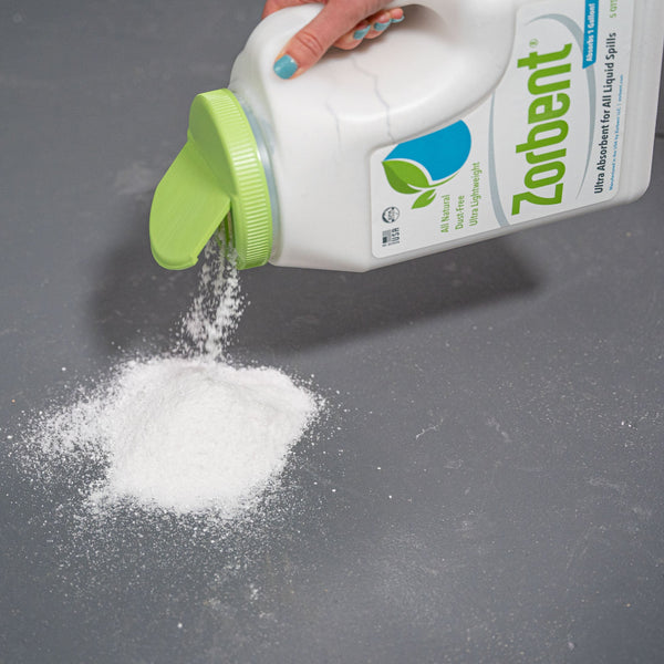 Zorbent® absorb liquid spills